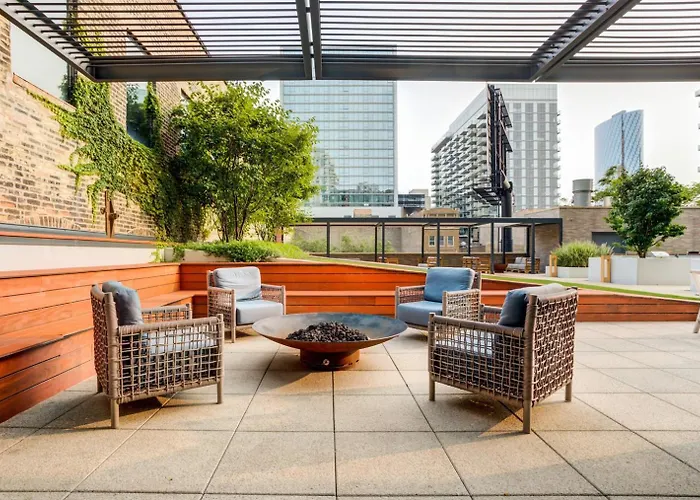 Blueground West Loop Rooftop Pool Gym Chi-1138 Апартаменты *